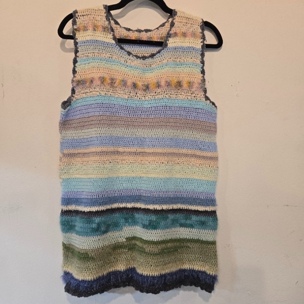 Handmade Knit Festival Mini Mod Dress